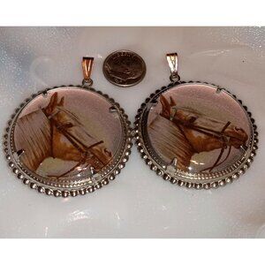 NOS‎ Horse Head Pendant